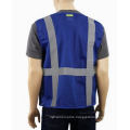 High Visibility Vest with Zipper Made of Mesh Fabric